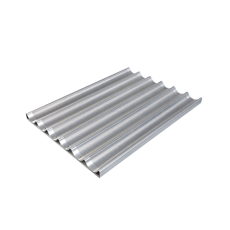 Aluminiowe pieczenie perforowana bagietka 6-loaf